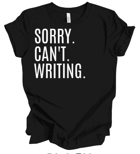 sorry. can't. writing.