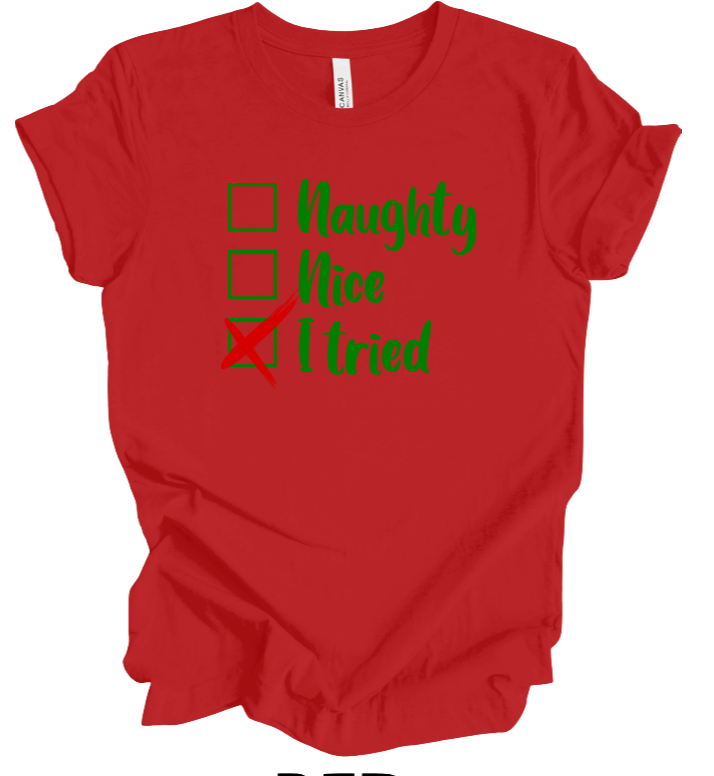 naughty, nice, i tried