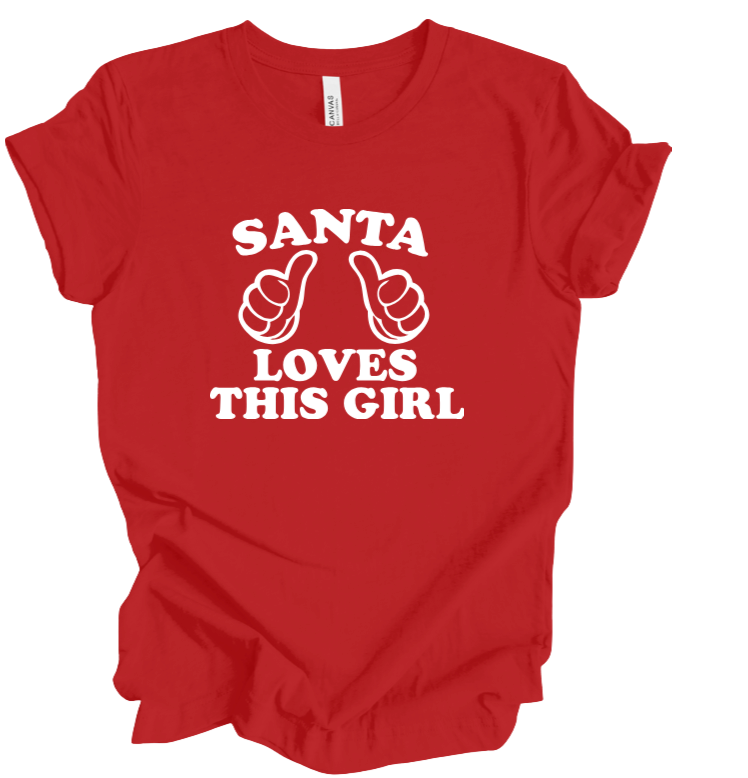 santa loves this girl