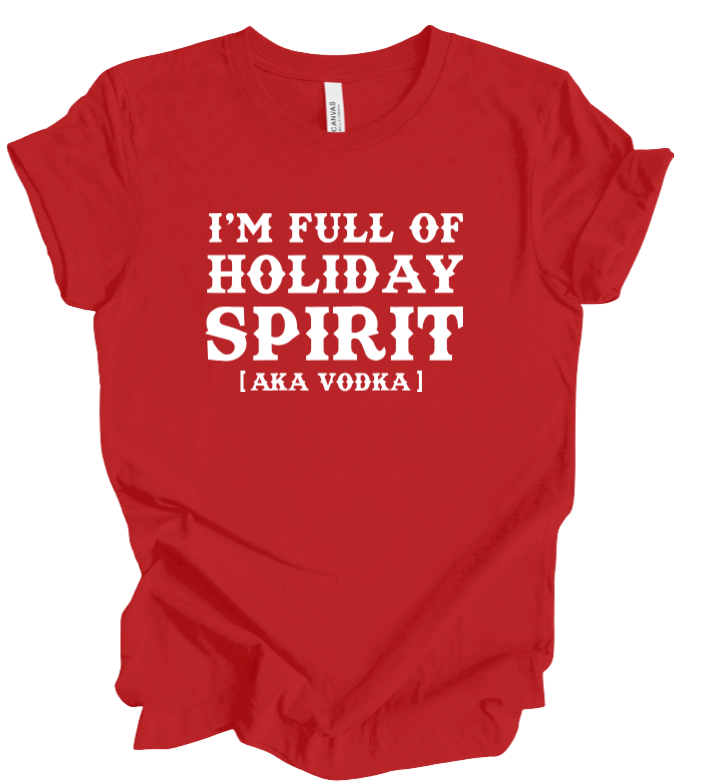 full of holiday spirit