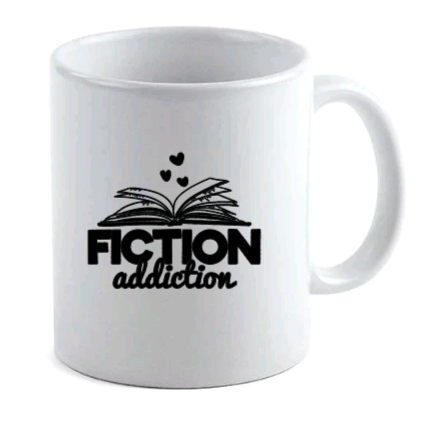 fiction addiction mug
