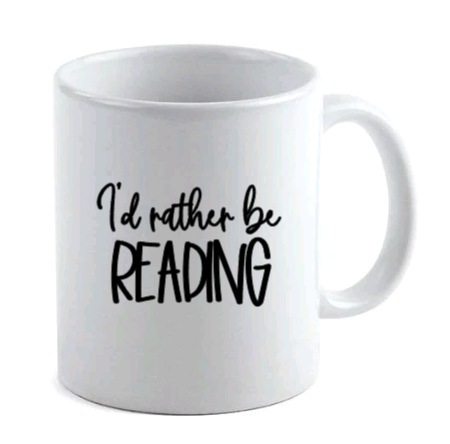 i'd rather be reading mug