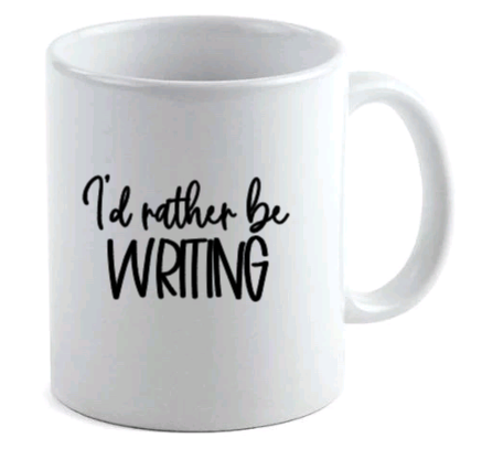 i'd rather be writing mug