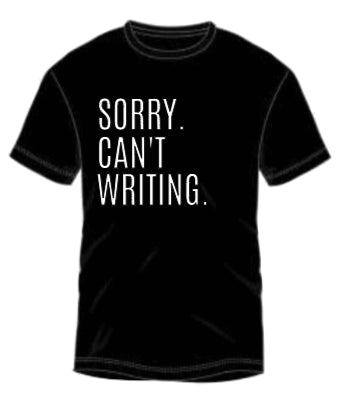 sorry. can't. writing.